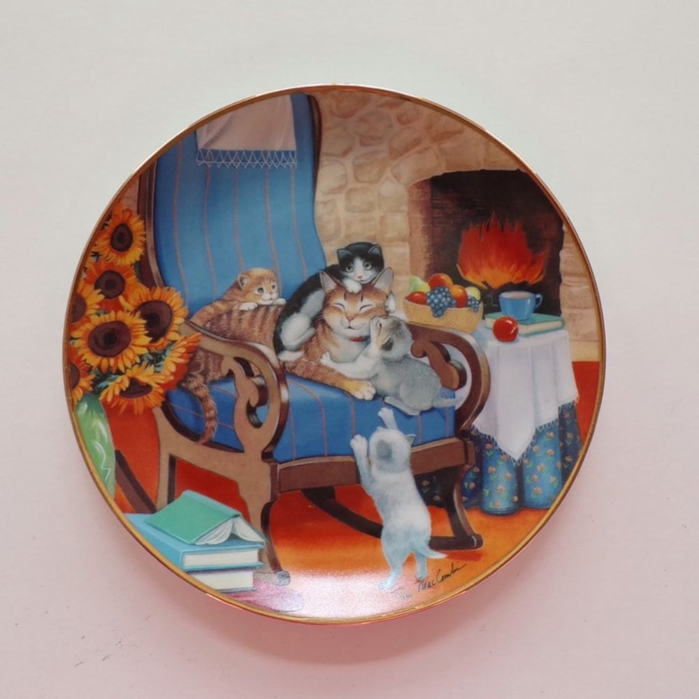 Collectible Limited Edition Cat Plates 3 Set 2429